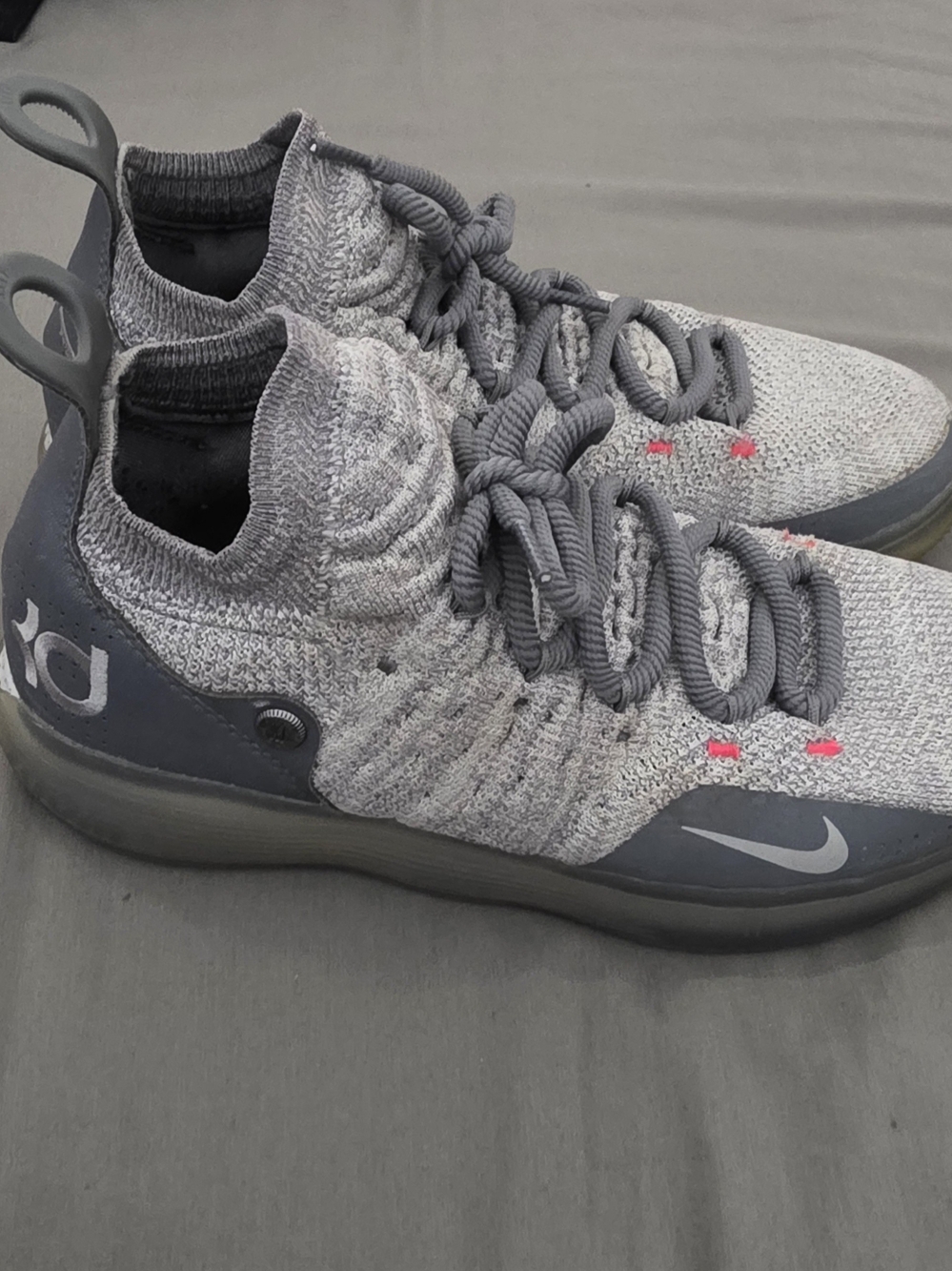Nike KD Grey Knit Basketball Shoes
